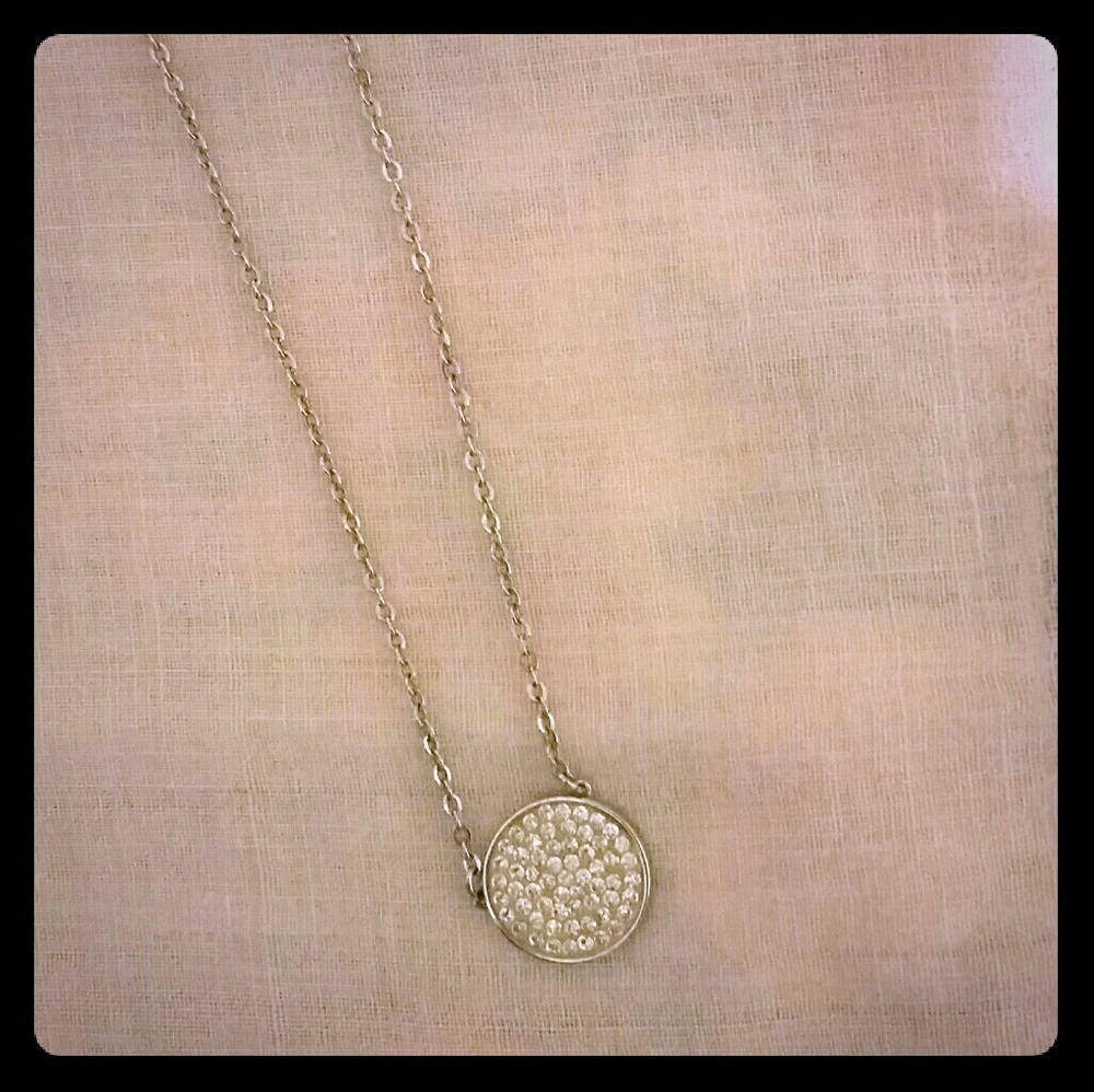 Swarovski white crystal pave neclace